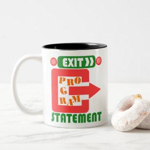Taza Bicolor Declaración de salida del programa Cobol 