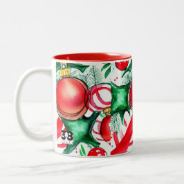Taza Bicolor Decor de navidades