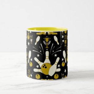 Taza Bicolor Decoración de la casa con bolas de diez pines