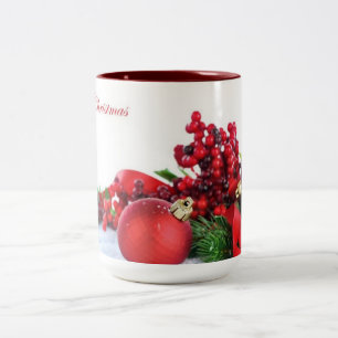 TAZA BICOLOR ****DECORACIÓN DE NAVIDADES PARA USTED****