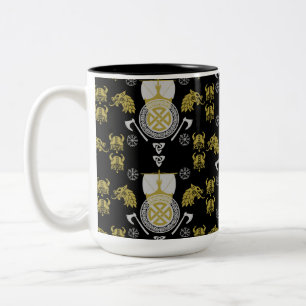 Taza Bicolor Decoración del hogar escandinavo Viking Norsemen