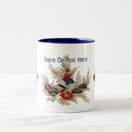 Taza Bicolor Decoración del Océano Asiático