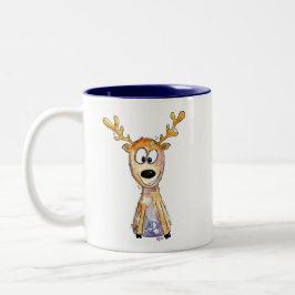 Taza Bicolor Deer caprichoso