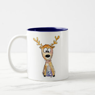 Taza Bicolor Deer caprichoso