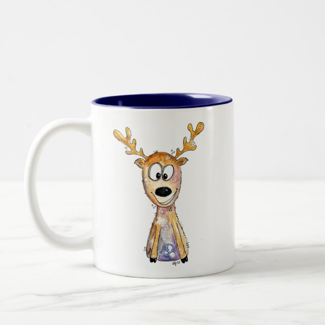 Taza Bicolor Deer caprichoso (Izquierda)