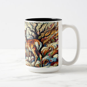 Taza Bicolor Deer Mug