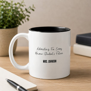 Taza Bicolor Defendiendo el Futuro de Cada Estudiante Único