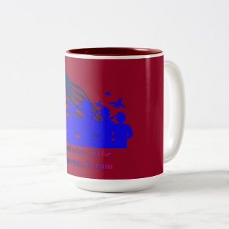 Taza Bicolor Defensores del sueño americano ladrillo rojo