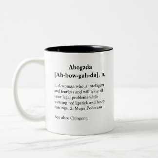 Taza Bicolor Definición de Abogada