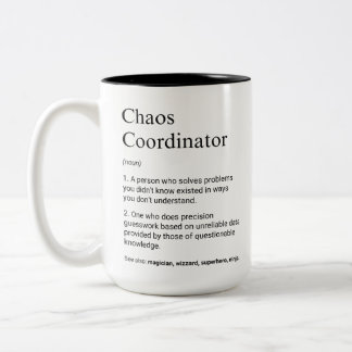Taza Bicolor Definición de Administrador divertido del coordina