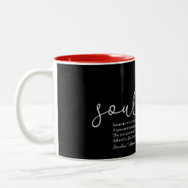 Taza Bicolor Definición de amor del alma pareja