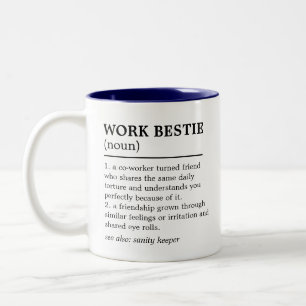 Taza Bicolor Definición De Bestias De Trabajo Con Nombre De Cow