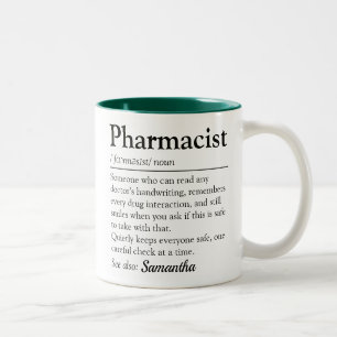 Taza Bicolor Definición de Enfermera Divertida Agradecimiento S