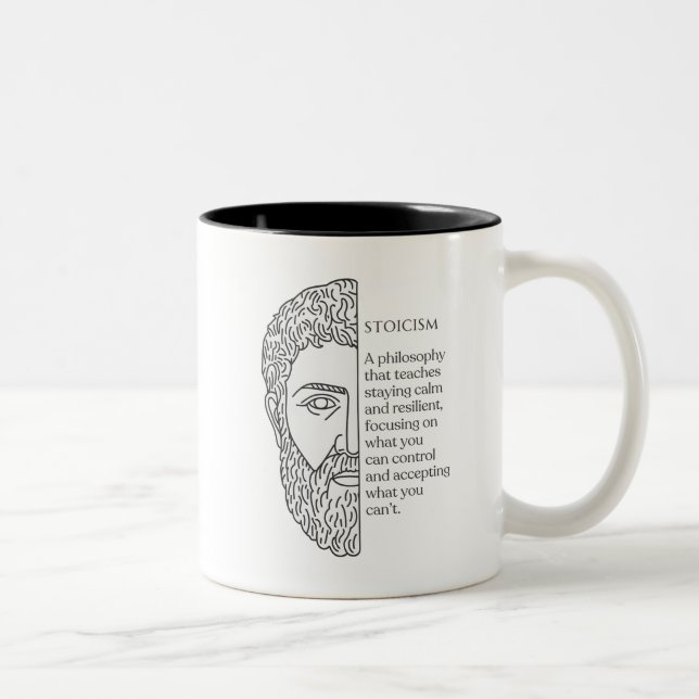 Taza Bicolor Definición de estoicismo (Derecha)