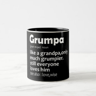 Taza Bicolor Definición de Grumpa/Abuelo