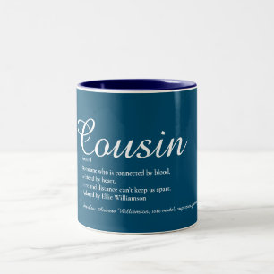 Taza Bicolor Definición de guión de primo favorito de todos los