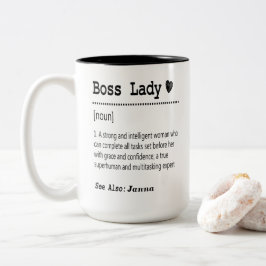 Taza Bicolor Definición de la Señora del Jefe