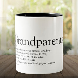 Taza Bicolor Definición de los mejores abuelos del mundo