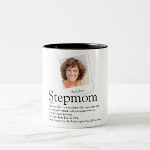 Taza Bicolor Definición de Madrastra Bonus Mamá Foto