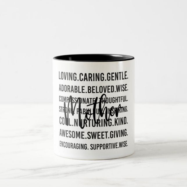 Taza Bicolor Definición de madre inspiradora (Centro)