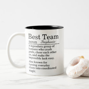 Taza Bicolor Definición de mejor equipo personalizada