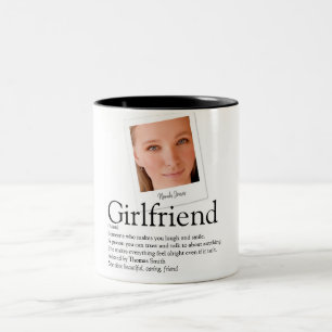 Taza Bicolor Definición de Novia Divertida Moderna Foto