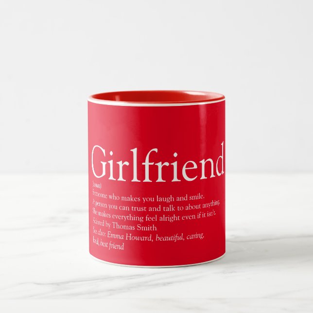 Taza Bicolor Definición de Novia Personalizada (Centro)