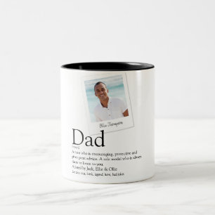 Taza Bicolor Definición de papá padre Daddy Foto