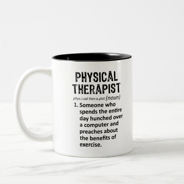 Taza Bicolor Definición de Terapia Física (Izquierda)