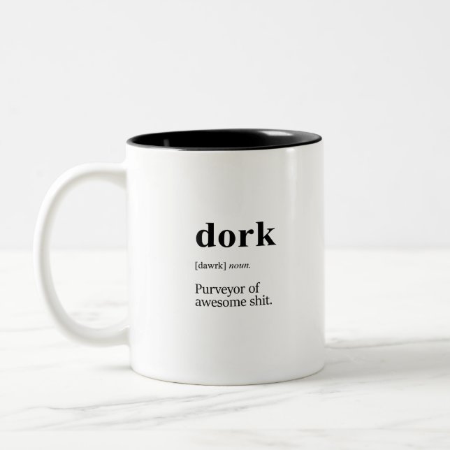 Taza Bicolor Definición del Dork (Izquierda)
