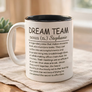 Taza Bicolor Definición del Equipo de Ensueño Personalizado