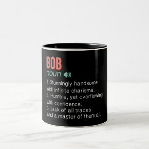 Taza Bicolor Definición divertida de Bob