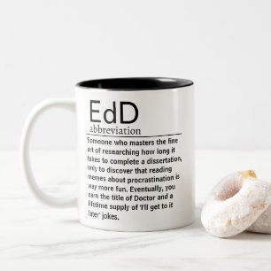 Taza Bicolor Definición divertida de EdD