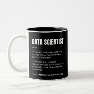 Taza Bicolor Definición divertida del trabajo de científico de