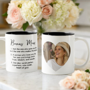 Taza Bicolor definición personalizada de Bonus Mom