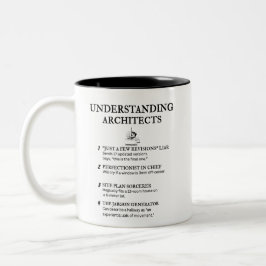 Taza Bicolor Definiciones divertidas de arquitecto