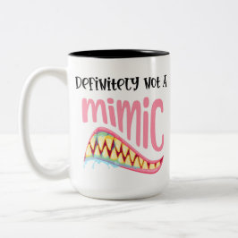Taza Bicolor Definitivamente no es un imitador DnD Gaming malva
