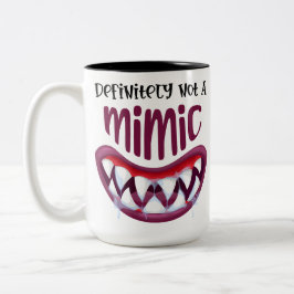 Taza Bicolor Definitivamente no es un imitador DnD Gaming malva