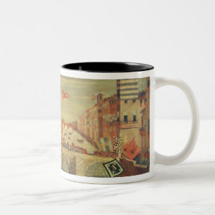 Taza Bicolor Dei Pisani de IL Gioco del Ponte