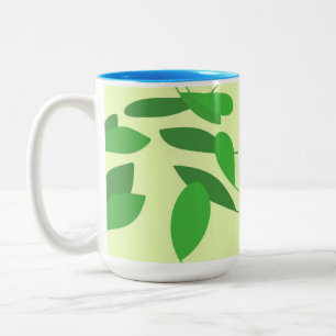 Taza Bicolor deja arte abstracto
