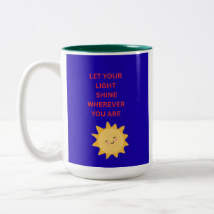 Taza Bicolor Deja que tu luz brille dondequiera que estés