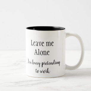 Taza Bicolor Déjame en paz estoy ocupado haciendo una cita dive