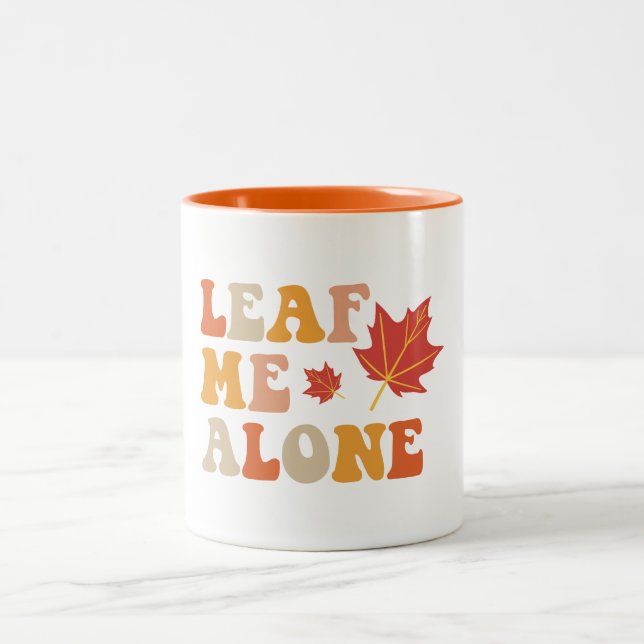 Taza Bicolor Déjame solo otoño  (Centro)