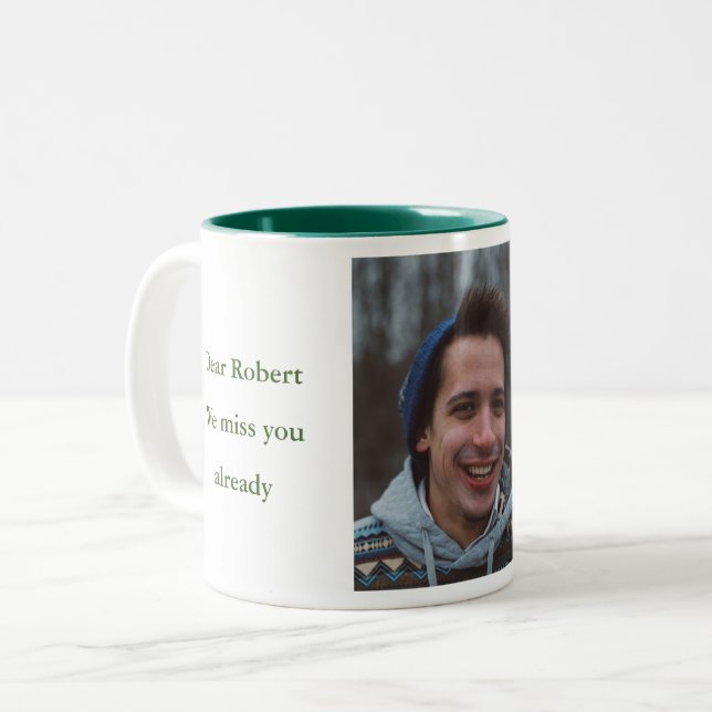 Taza Bicolor Dejando presente para colega de trabajo| Mutación  (Anverso izquierdo)
