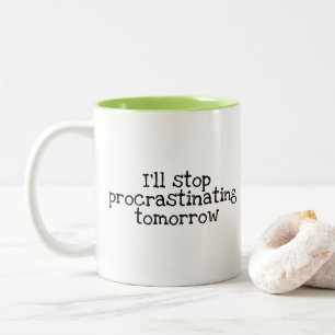 Taza Bicolor Dejaré de retrasar mañana