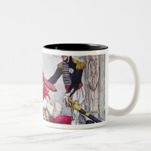 Taza Bicolor Del amante símbolo alemán actual o