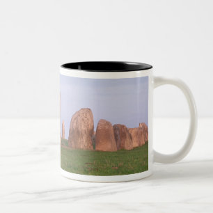 Taza Bicolor Del "círculo de la piedra ajuste de la nave" de