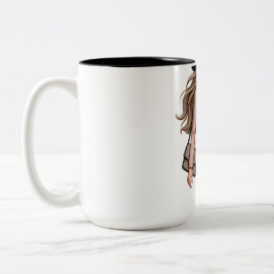 Taza Bicolor delantal de cocina diseñando POD