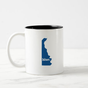 TAZA BICOLOR DELAWARE ESTADO AZUL