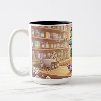 Taza Bicolor Delfín Ardilla Botica